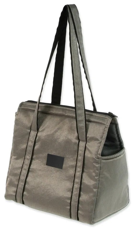 Geantă de transport argintie pentru câini Dog Fantasy Platinum – Plaček Pet Products