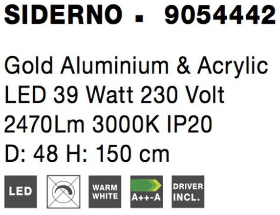 Lustra LED moderna cu design original deosebit SIDERNO