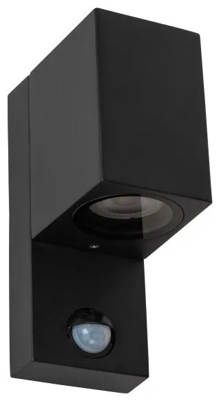 Corp de iluminat de exterior cu senzor Lucide 69802/01/30 ZARO 1xGU10/7W/230V IP65 negru