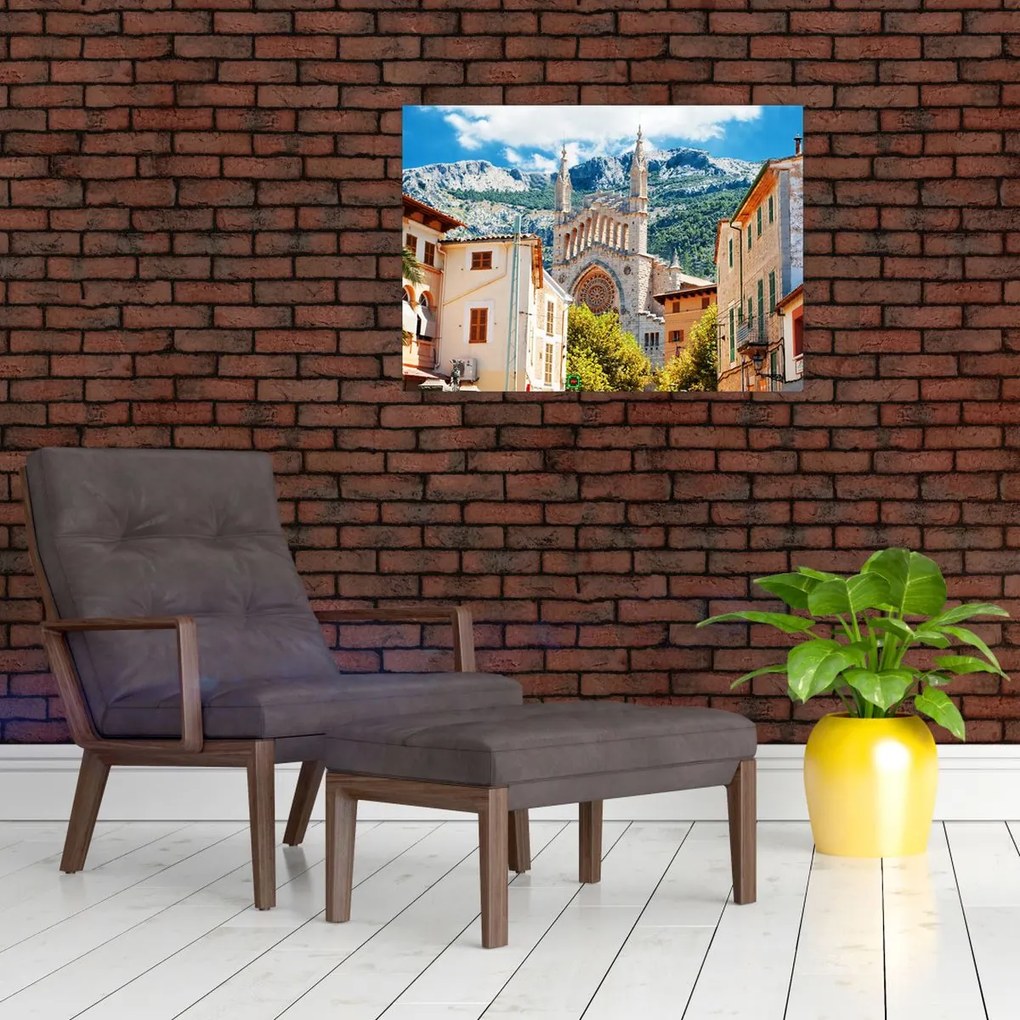 Tablou pe sticlă - Sóller, Mallorca (70x50 cm)