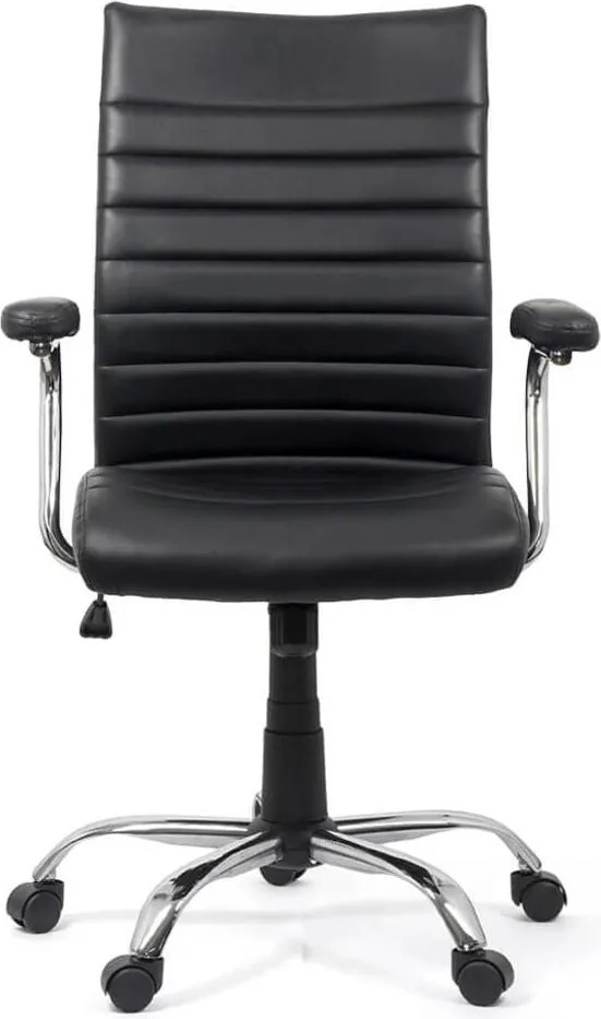 Scaun de birou din piele ecologica OFF 338 negru