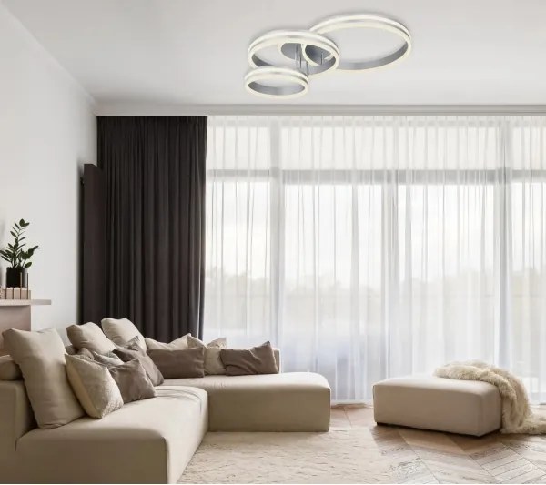 Globo 67260-72 - Plafonieră LED dimabilă RUBIO 72W/230V 2700-6000K 60x80 cm+telecomandă