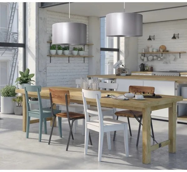 Duolla - Lustră pe cablu CANNES 1xE27/15W/230V d. 45 cm argintie