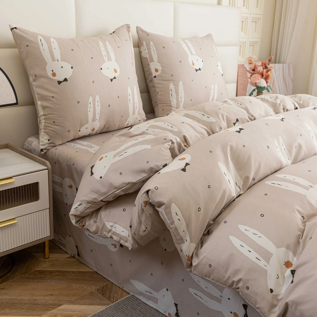 Lenjerie de pat din microfibra WHITE RABBIT, bej Dimensiune lenjerie de pat: 70 x 90 cm | 140 x 220 cm