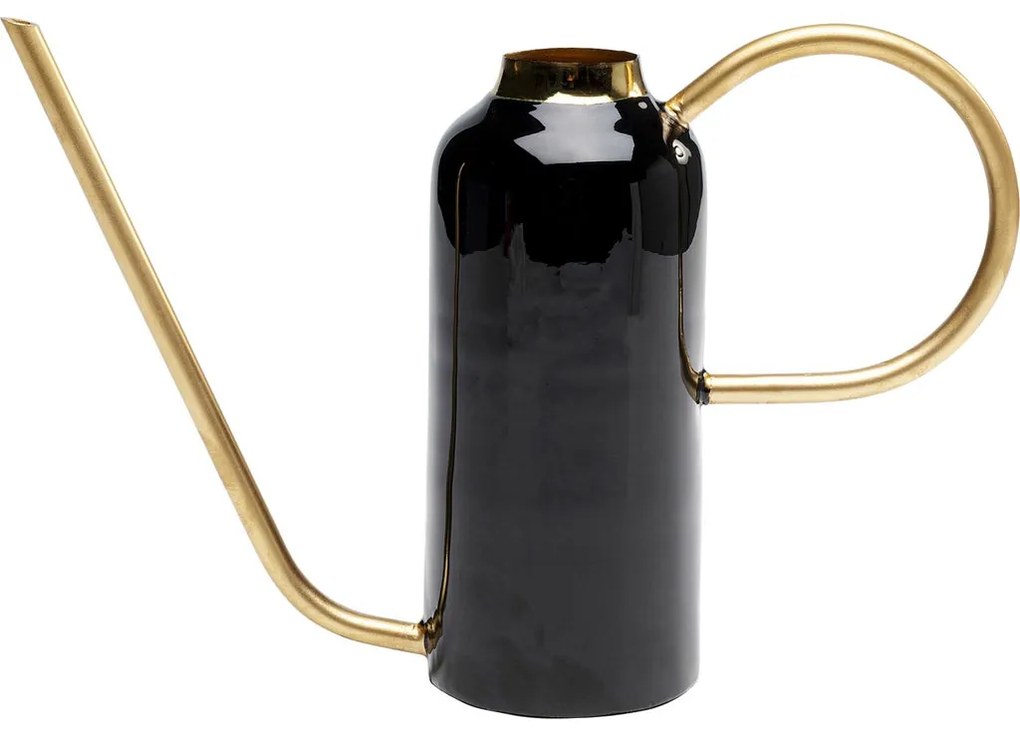 Stropitoare din otel emailat negru si auriu 30x20 cm