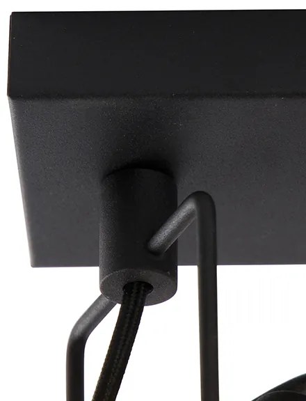 Spotlight industrial negru cu 2 lumini - Suplux