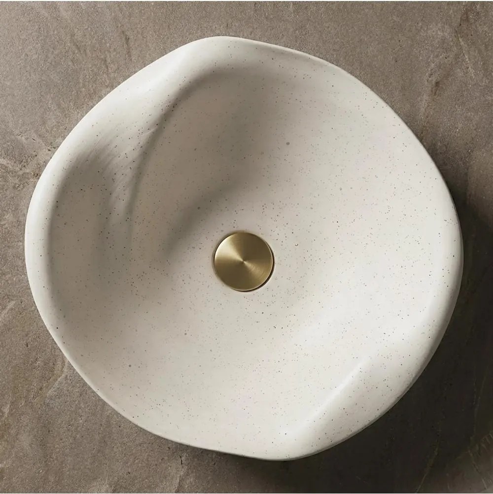 Lavoar ceramic pentru blat REA HM-34B Handmade ART