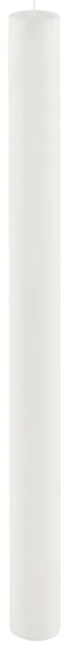 Lumânare lungă Ego Dekor Cylinder Pure, timp de ardere 53 h, alb