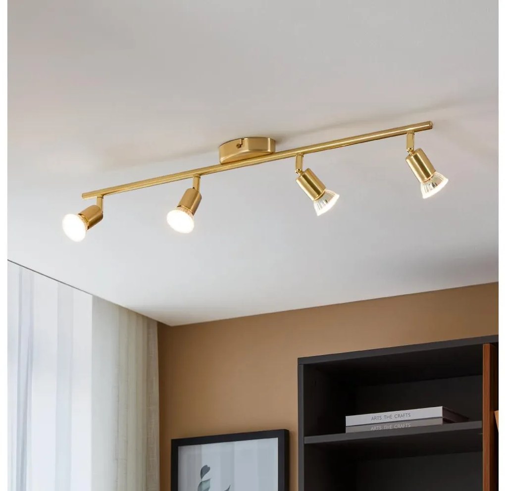 Spot LED Eglo 33187 BUZZ-LED 4xGU10/2,8W/230V 3000K auriu