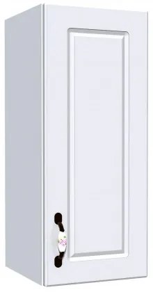 Corp superior 30 cu 1 usa Zebra MDF alb drept