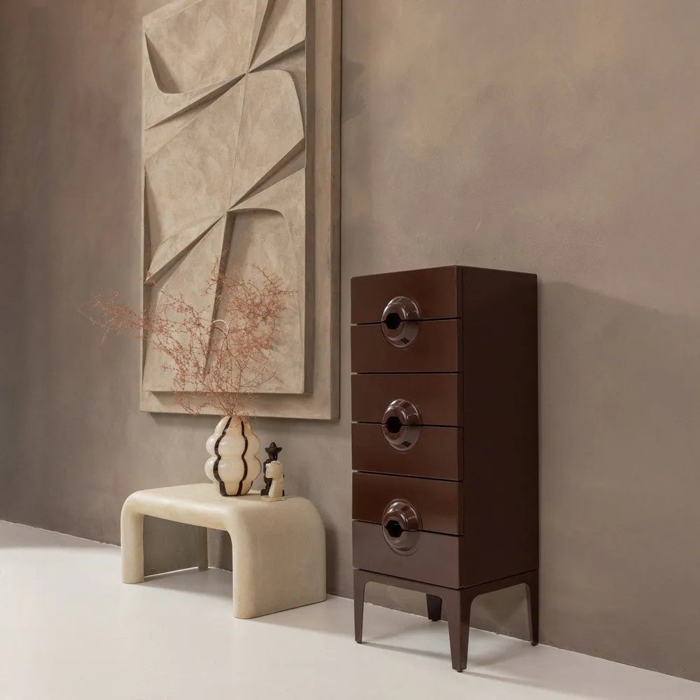 Măsuțe de cafea crem 2 buc. cu aspect de piatră 42x92 cm Stani – WOOOD