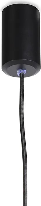 Lampă suspendată inteligentă de design neagră, incl. sursă de lumină WiFi GU10 - Tuba Small