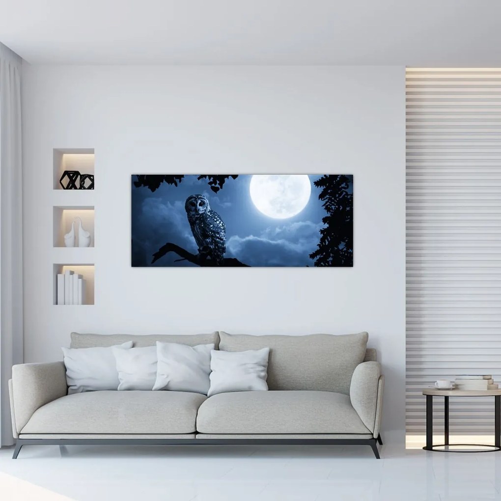 Tablou - Bufnița de noapte (120x50 cm)