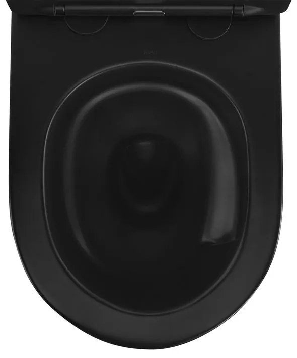 Vas WC suspendabil Rea Carlo Mini Tornado NF negru mat