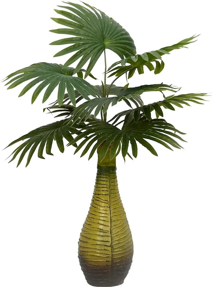 vidaXL Plantă artificială de palmier 9 frunze 65 cm verde