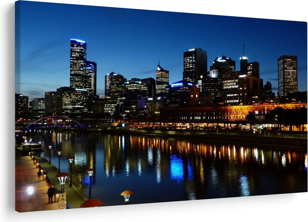 Tablou cu noaptea în Melbourne (90x60 cm)