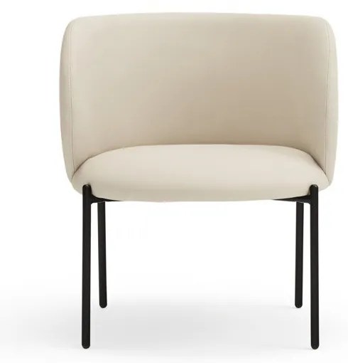 Fotoliu din imitație de piele alb Mogi - Teulat