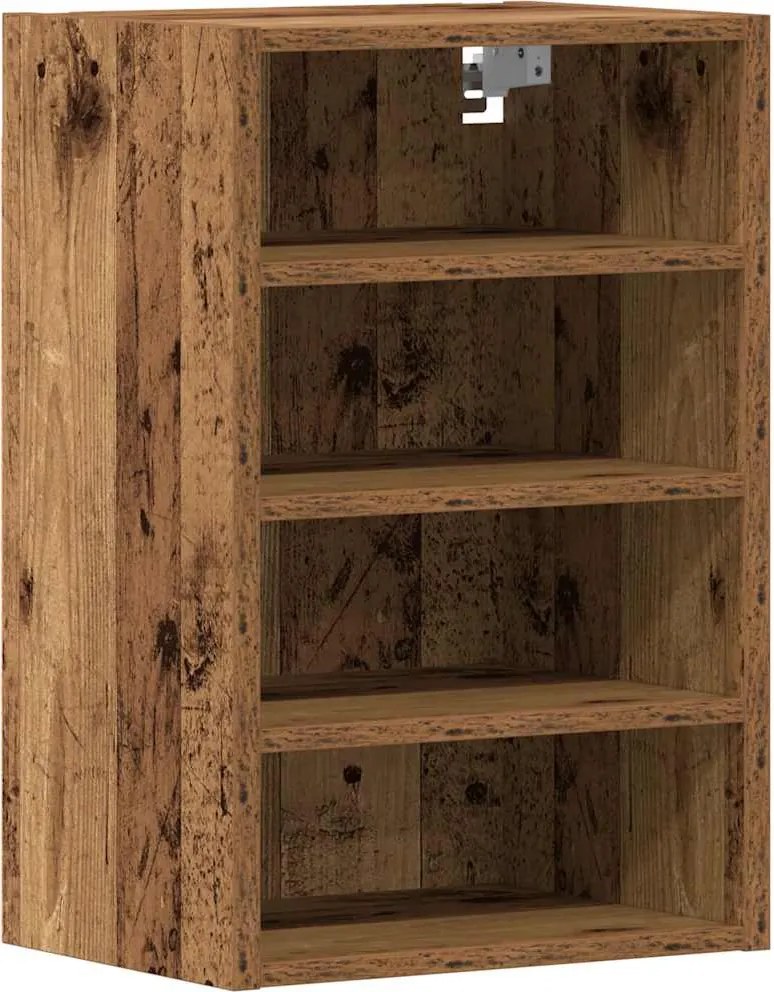 vidaXL Dulap suspendat “Riga”, lemn vechi, 40x29,5x60 cm