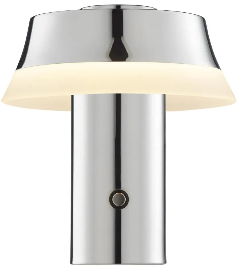 Brilliant - Lampă de masă LED tactilă, dimabilă și reîncărcabilă KINICH LED/2,5W/5V 2700K crom lucios