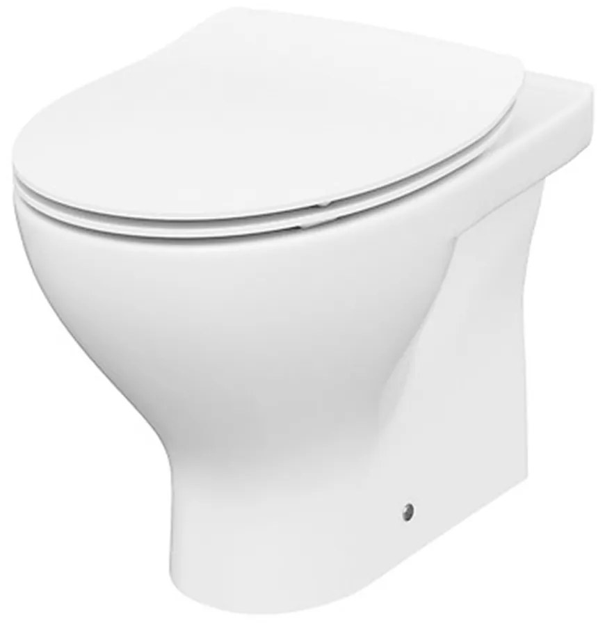 Set vas WC pe pardoseala A37 Cersanit Moduo si capac slim softclose alb