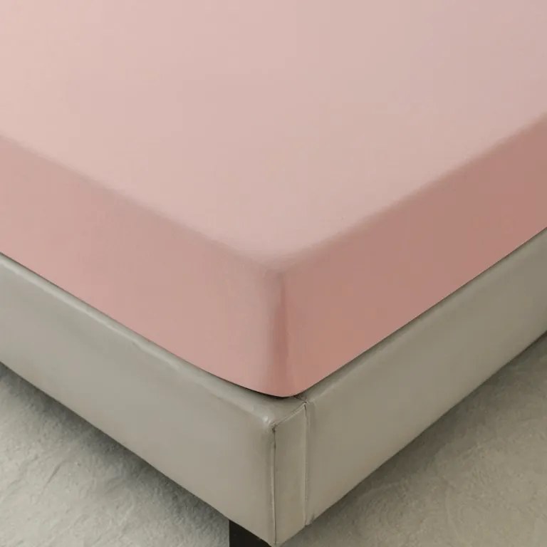 Cearsaf din microfibra MICROVELLE roz deschis 180x200 cm