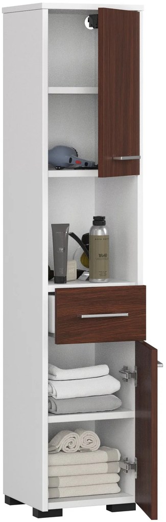 Dulap de baie Farid TYP3 (Alb + wenge). 1069752