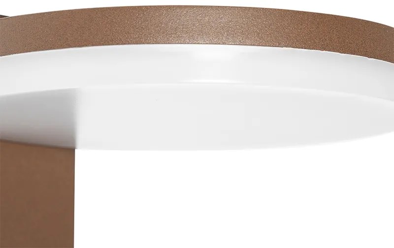 Lampă de perete modernă exterioară maro ruginiu cu LED inclus IP54 - Esmee