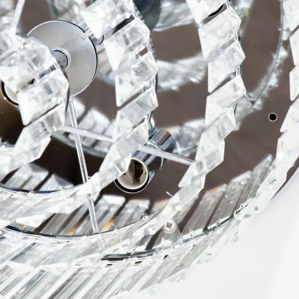 Brilagi - Plafonieră LED cu cristale MOZART, 5xE14/40W/230V, crom lucios