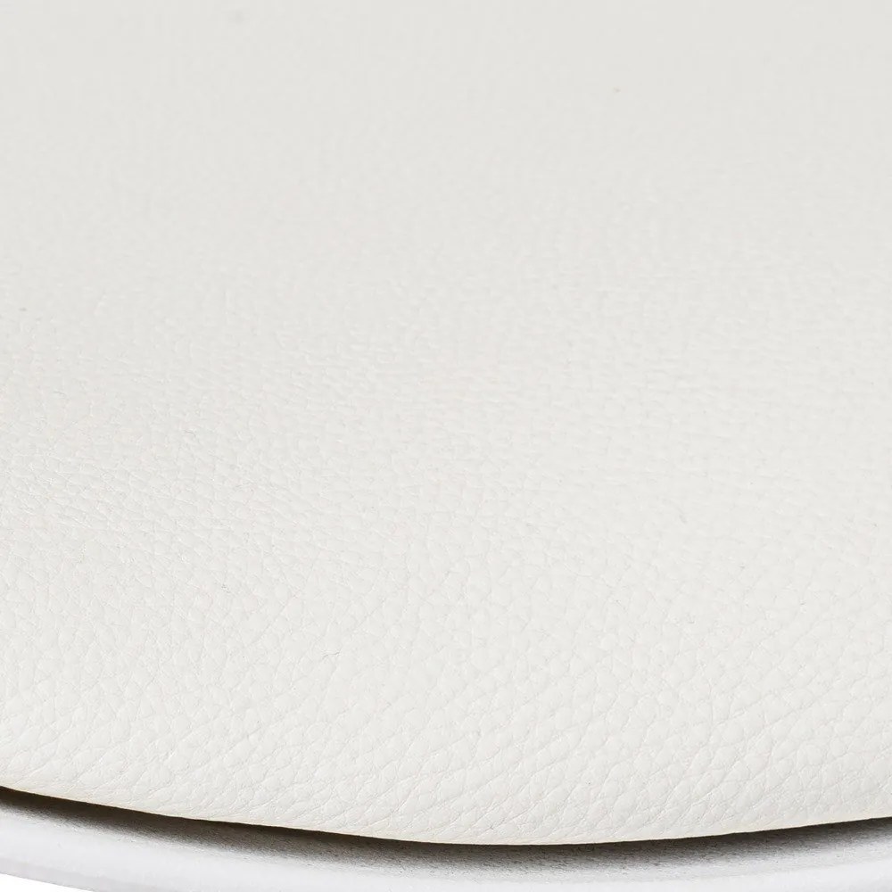 Scaune de bar albe cu înălțime ajustabilă 2 buc. din imitație de piele (înălțime șezut 56,5 cm) – Casa Selección