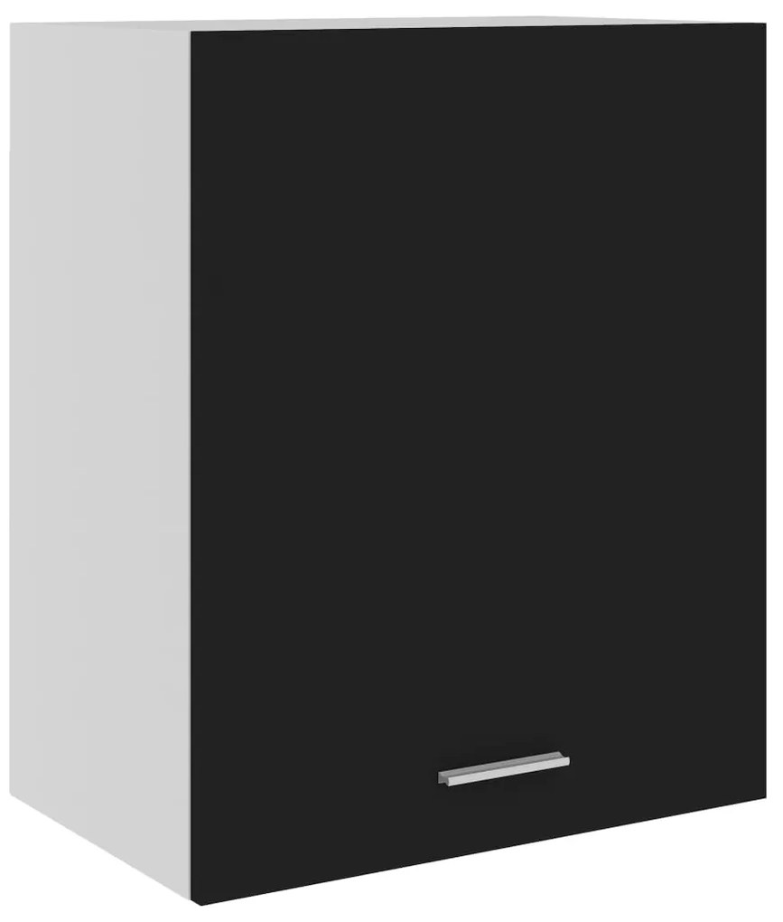 vidaXL Dulap suspendat “Lyon”, negru, 50 x 31 x 60 cm, lemn prelucrat