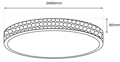 Plafonieră LED SHINY LED/34W/230V transparent