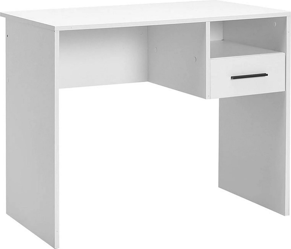 Birou CMS-105-BB-1, alb, PAL melaminat, 90x52x75 cm
