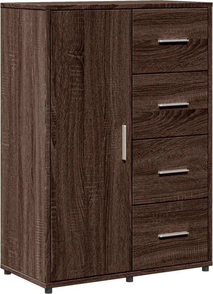 vidaXL Servantă, stejar maro, 60x31x84 cm, lemn prelucrat