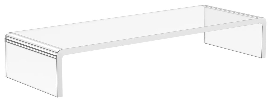 Suport transparent pentru monitor HOMCOM 53x19x9cm | Aosom Romania