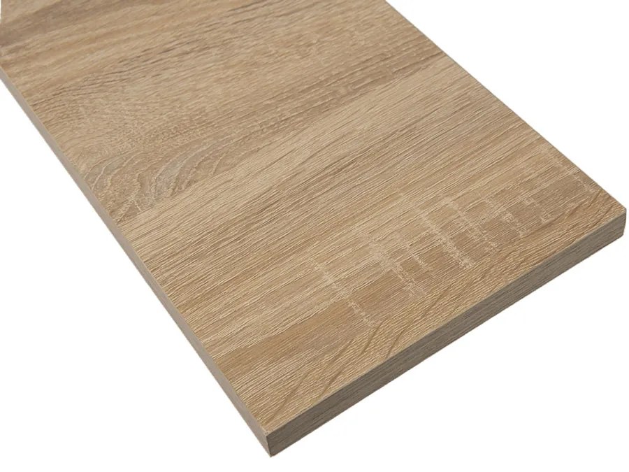 Polita simpla din PAL, 100x25x1,8 cm, Stejar