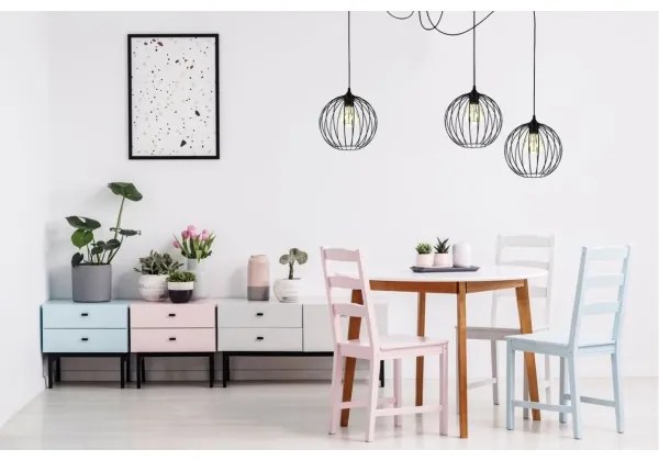 Lustră pe cablu MATT 3xE27/60W/230V