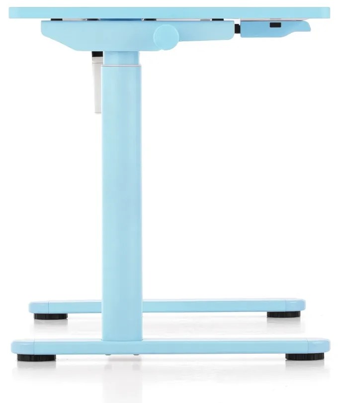 Masa reglabila in inaltime OfficeTech Kids, 100 x 50 cm, alb/albastru