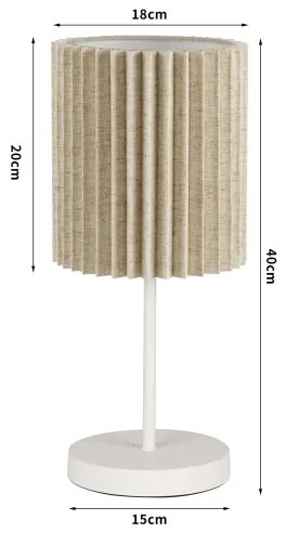 Brilagi - Lampă de masă NORDIC WAVE 1xE27/15W/230V in/alb