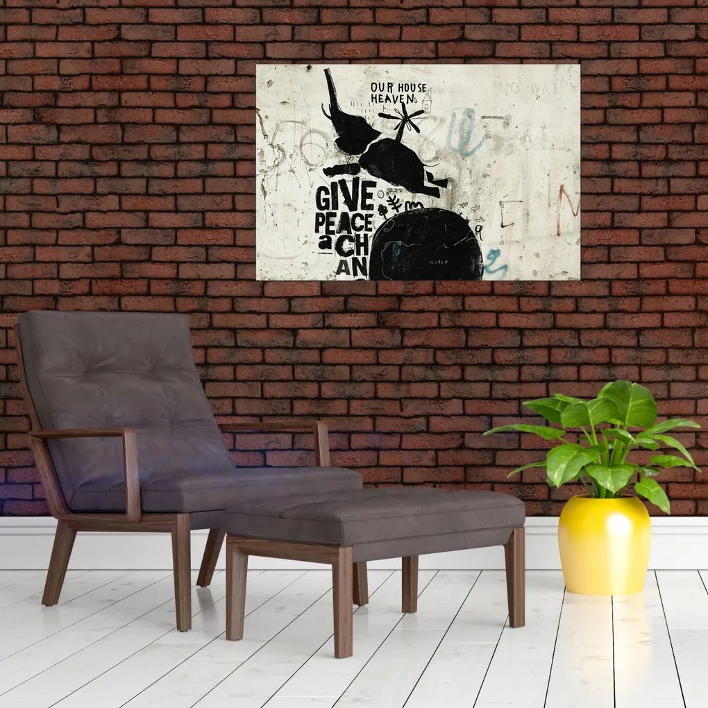 Tablou - Elefant deasupra solului (90x60 cm)