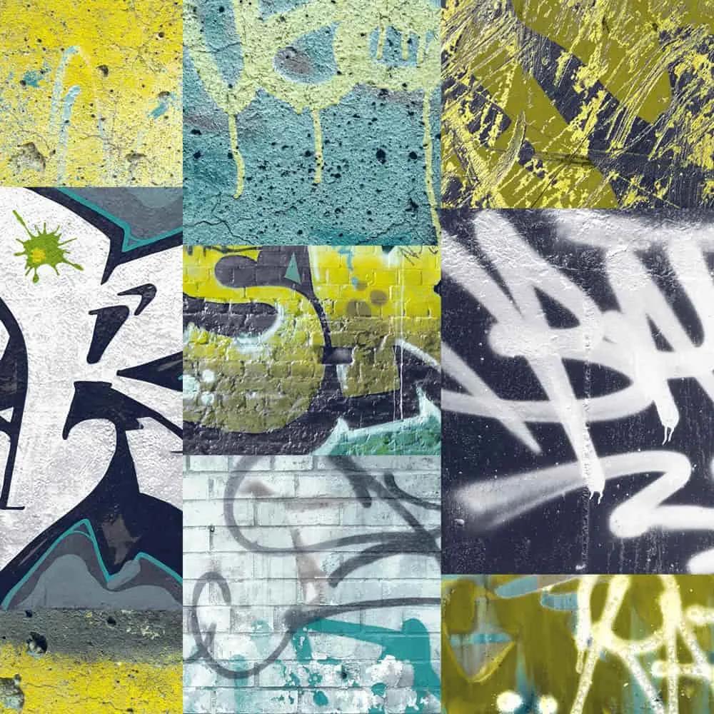 Arthouse Tapet - Graffiti Graffiti Lime