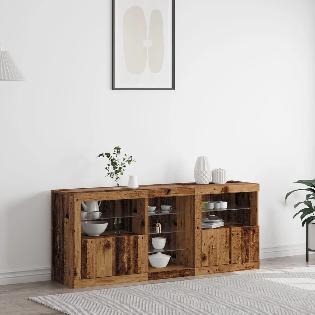 vidaXL Bufet Lemn vechi 162 x 37 x 67 cm Lemn compozit