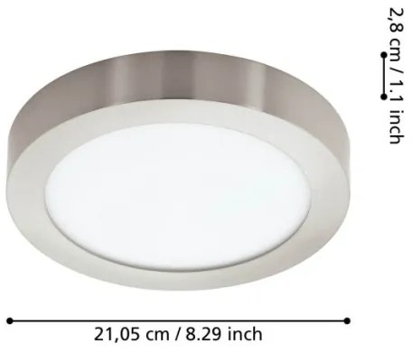 Eglo 900114 - Corp de iluminat LED pentru baie FUEVA-Z, reglabil, LED/16,5W/230V IP44