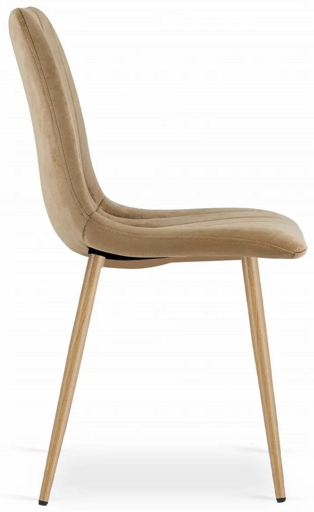 OFERTA Scaun de catifea maro LAVA calitatea a II-a