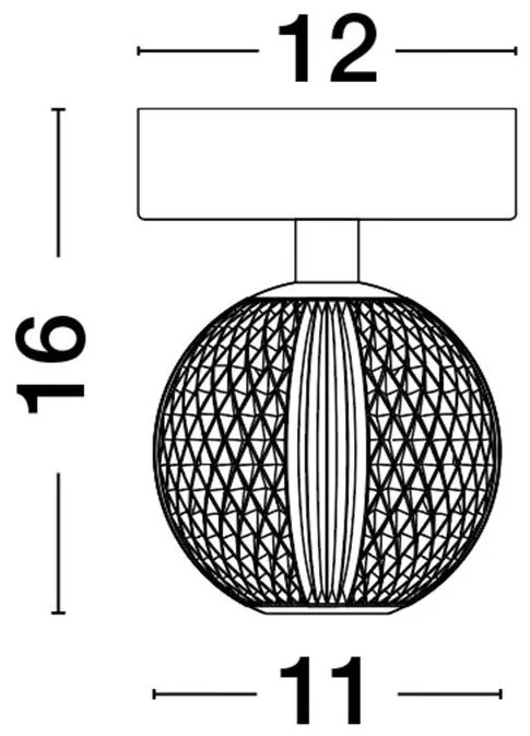 Plafoniera LED moderna design elegant BRILLANTE
