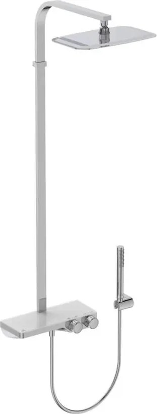 Coloana de dus cu baterie termostatata si etajera depozitare Ideal Standard Ceratherm S200