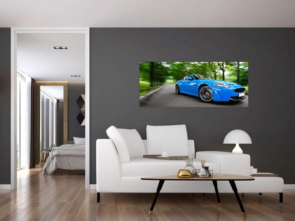 Tablou - Mașina de curse (120x50 cm)