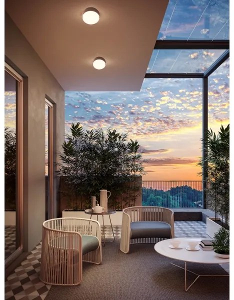 Plafonieră LED de exterior Redo 90496 URANIA LED/10W/230V 3000K IP65 maro