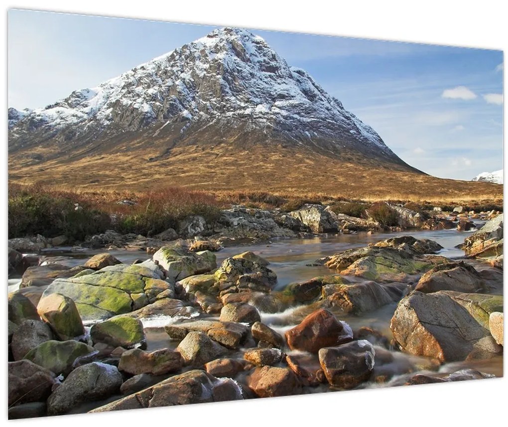 Tablou - Munte cu râu (90x60 cm)