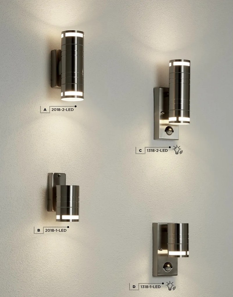 Aplica perete exterior IP44 Up and Down 2018-2-LED SRT