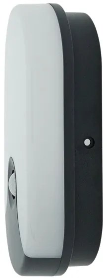 Aplica de exterior LED cu senzor de mișcare, 18W/230V, IP44, antracit
